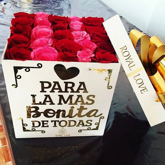 Box 25 Rosas “Para la Más Bonita”