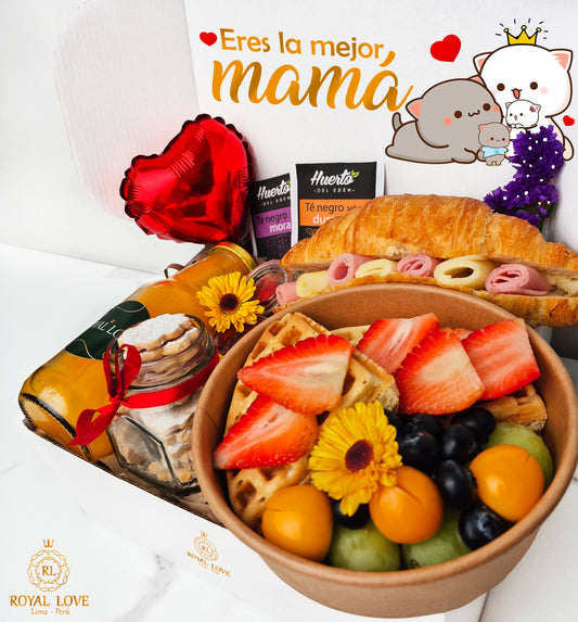 Desayuno sorpresa de amor personalizado con caja de regalo para aniversario o cumpleaños en Lima – Royal Love