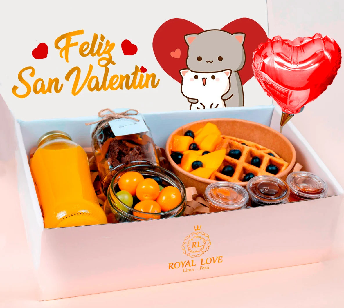 Desayuno sorpresa Magic Love San Valentin con caja de regalo en Lima – Royal Love