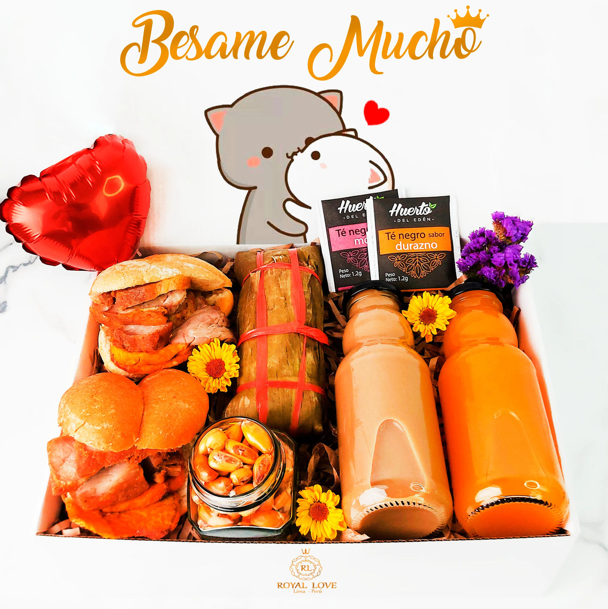 Desayuno Sorpresa Criollo Grande en caja de regalo personalizado a domicilio en Lima
