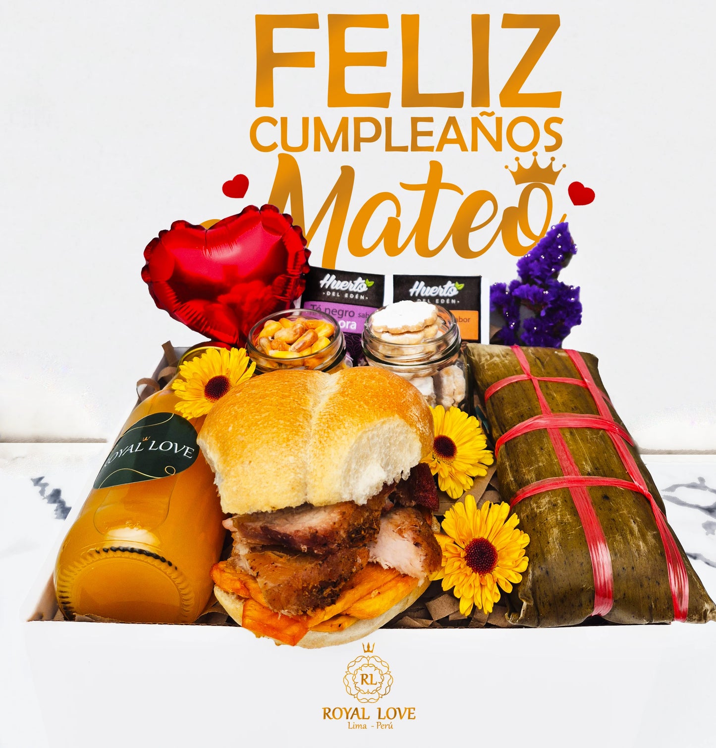 Desayuno Sorpresa Criollo en caja de regalo sorpresa con delivery en Lima