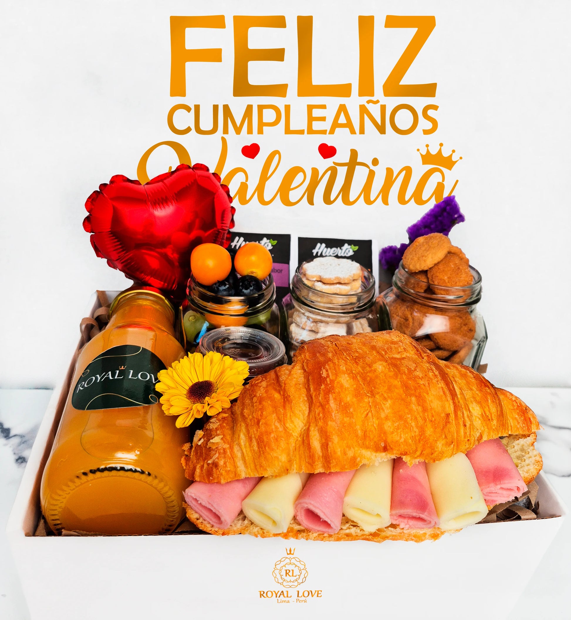 Desayuno Sorpresa Enamorar en caja de regalo sorpresa con delivery en Lima