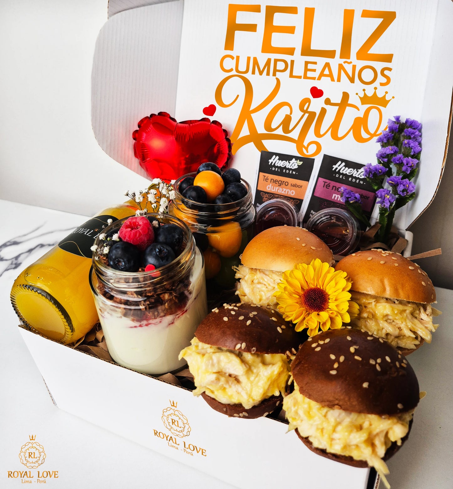 Desayuno Sorpresa Petit en caja de regalo sorpresa con delivery en Lima